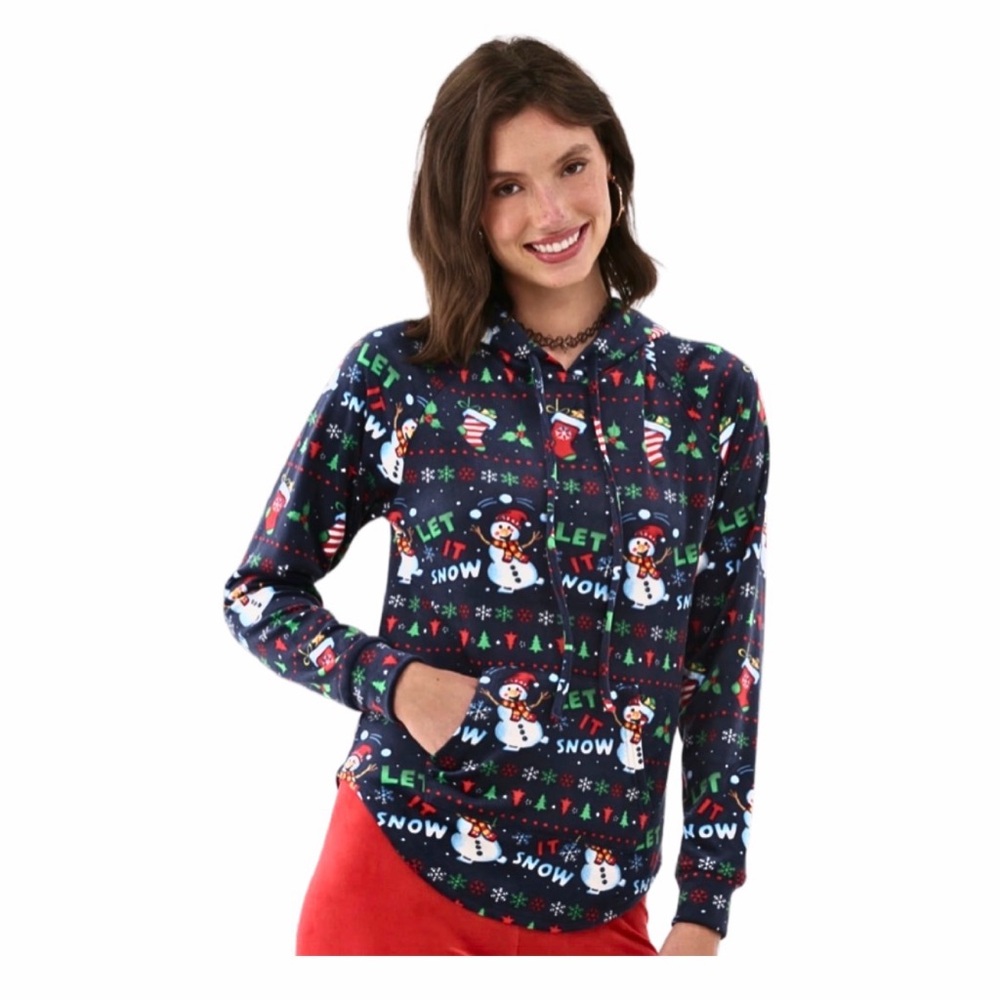 No Boundaries Christmas Plush Pull-Over